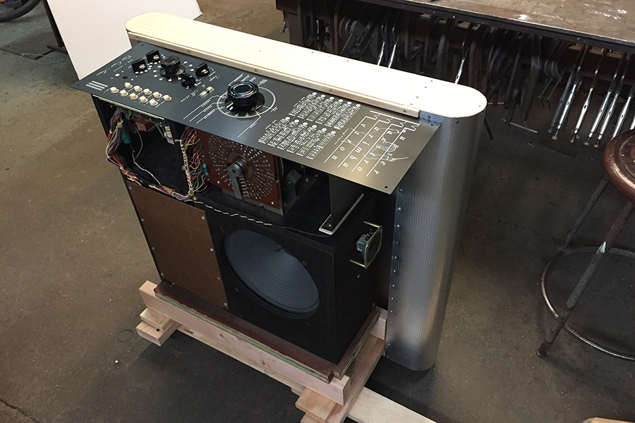 Modified Sideman with in-progress enclosure