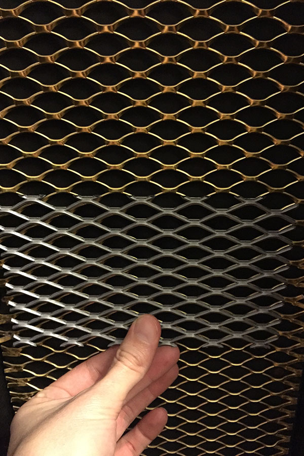 Matching the expanded metal grille