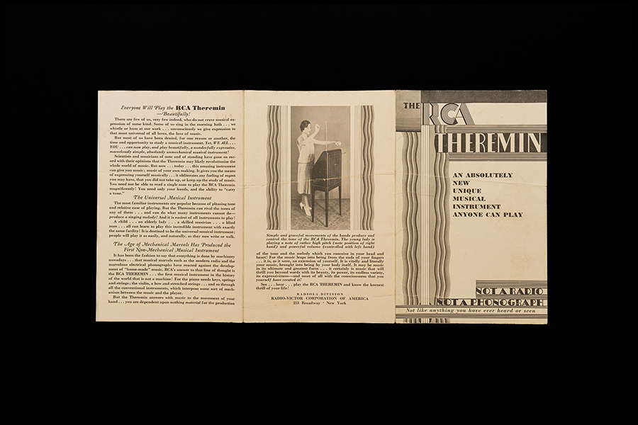 Original RCA Theremin Brochure