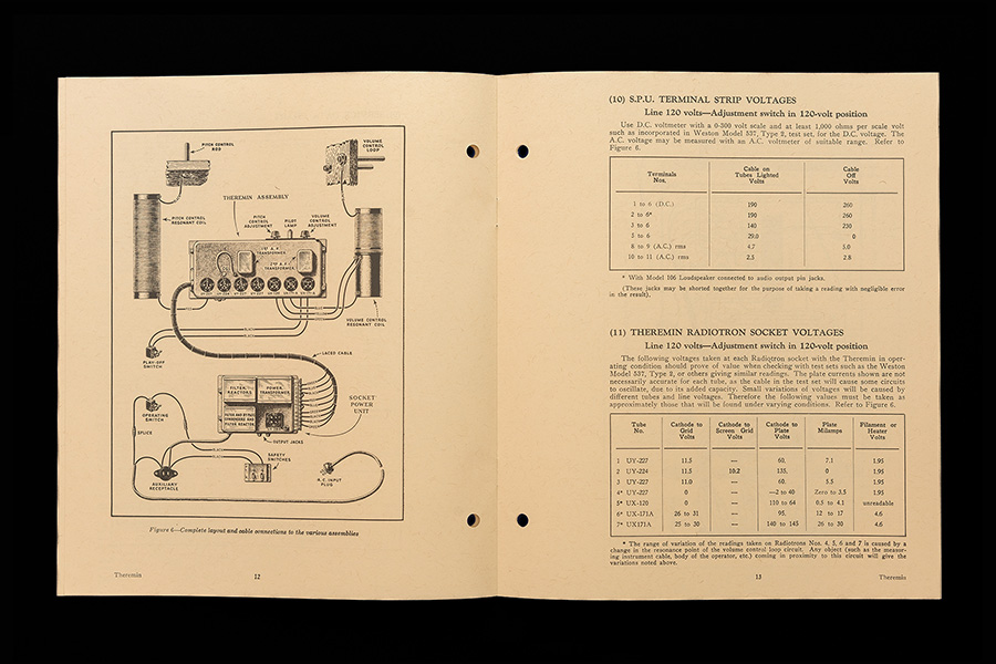 Reproduction RCA Theremin Service Notes