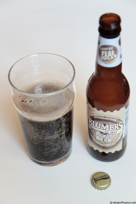 Blumers Root Beer Poured